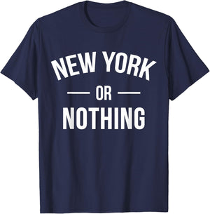 New York Or Nothing US City T-Shirt - T-Shirt | Navy
