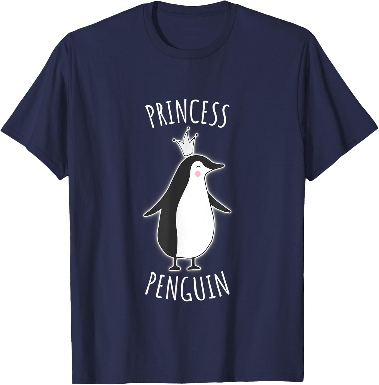 Cute Penguin Princess T Shirt Gift Boys Girls Kids T-Shirt - T-Shirt | Navy