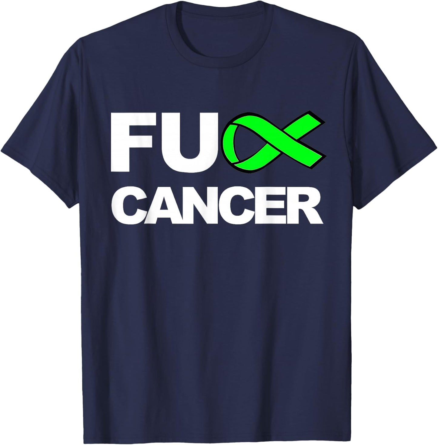Fuck Cancer Lymphoma Awareness Shirt | Lymphoma Awareness T T-Shirt - T-Shirt | Navy