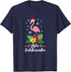 Flamingo Mele Kalikimaka T-Shirt - T-Shirt | Navy
