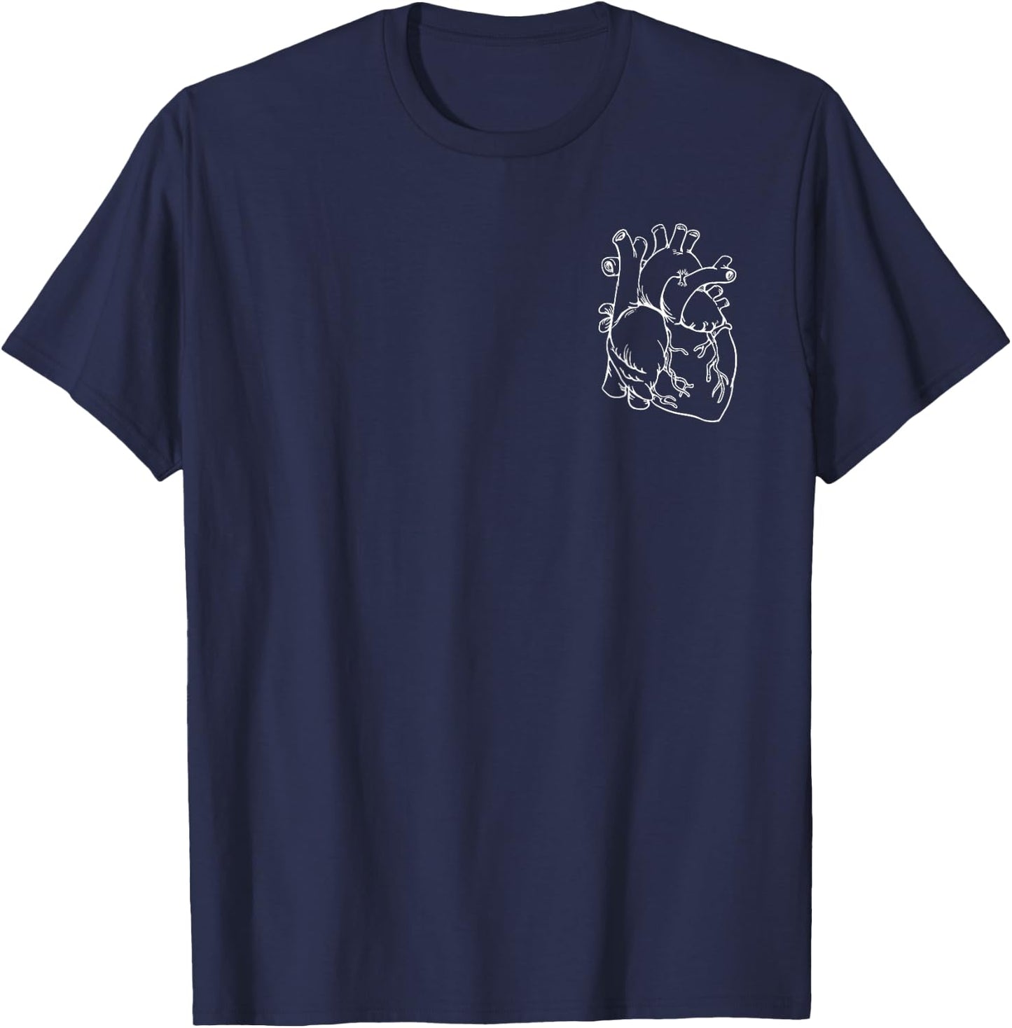 Funny Pocket Heart for Cardiac Nurses T-Shirt - T-Shirt | Navy