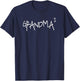 Grandma to the 2nd Power (Grandma of TWO) T-Shirt - T-Shirt | Navy