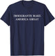 Immigrants Make America Great Immigration Funny Christmas T-Shirt - T-Shirt | Navy