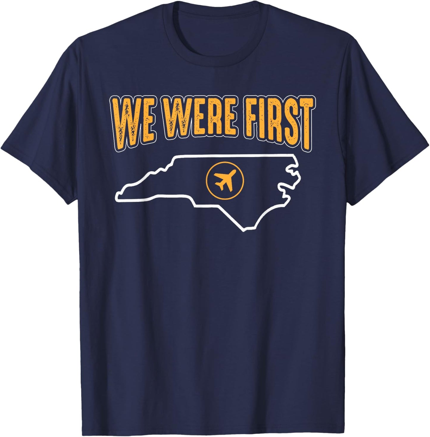First in Flight North Carolina Aviation T Shirt T-Shirt - T-Shirt | Navy