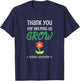 Classroom Parent Shirt Proud Volunteer Help Us Grow W T-Shirt - T-Shirt | Navy