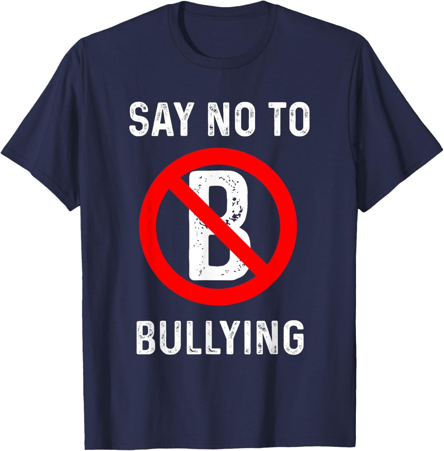 Say No To Bullying kindness Human Rights Cyber Anti Bully T-Shirt - T-Shirt | Navy
