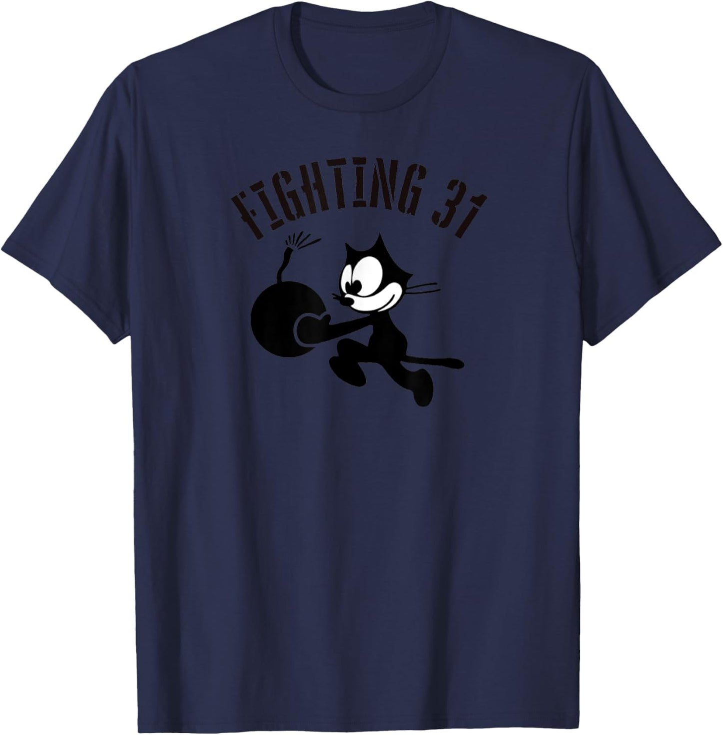WW2 VFA-31 Tomcatters Squadron Gift Patch T-Shirt - T-Shirt | Navy