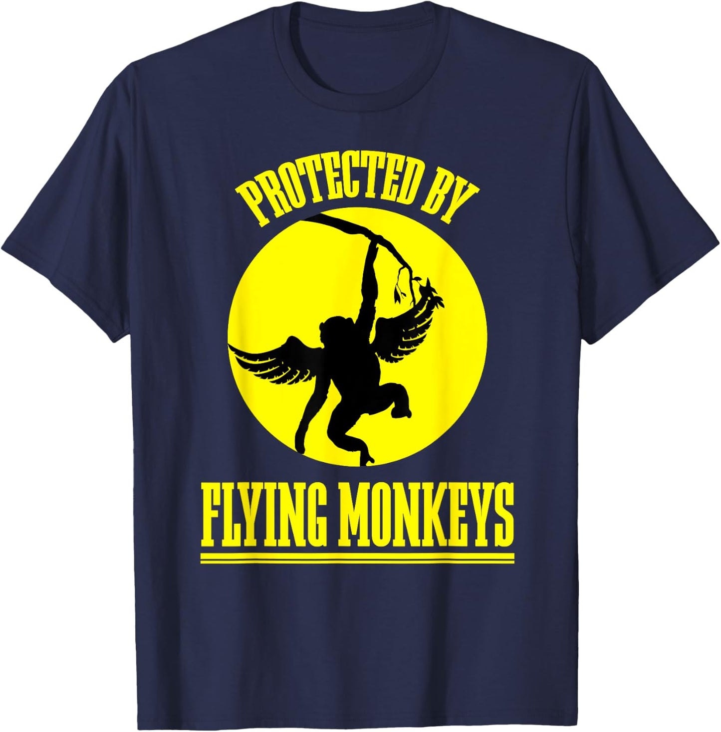 Funny Wizard of OZ Wicked Witch Get My Flying Monkeys T-Shirt - T-Shirt | Navy