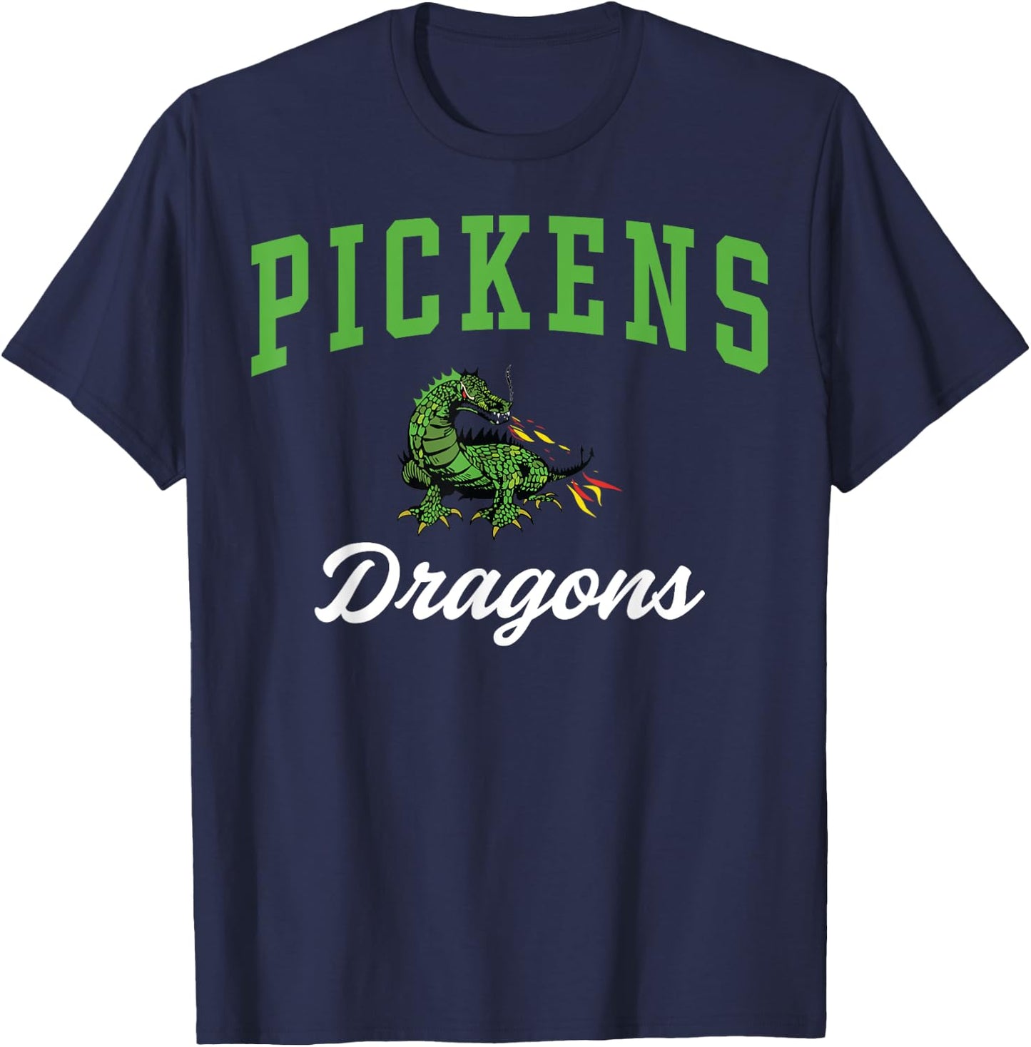 Pickens High School Dragons C3 T-Shirt - T-Shirt | Navy