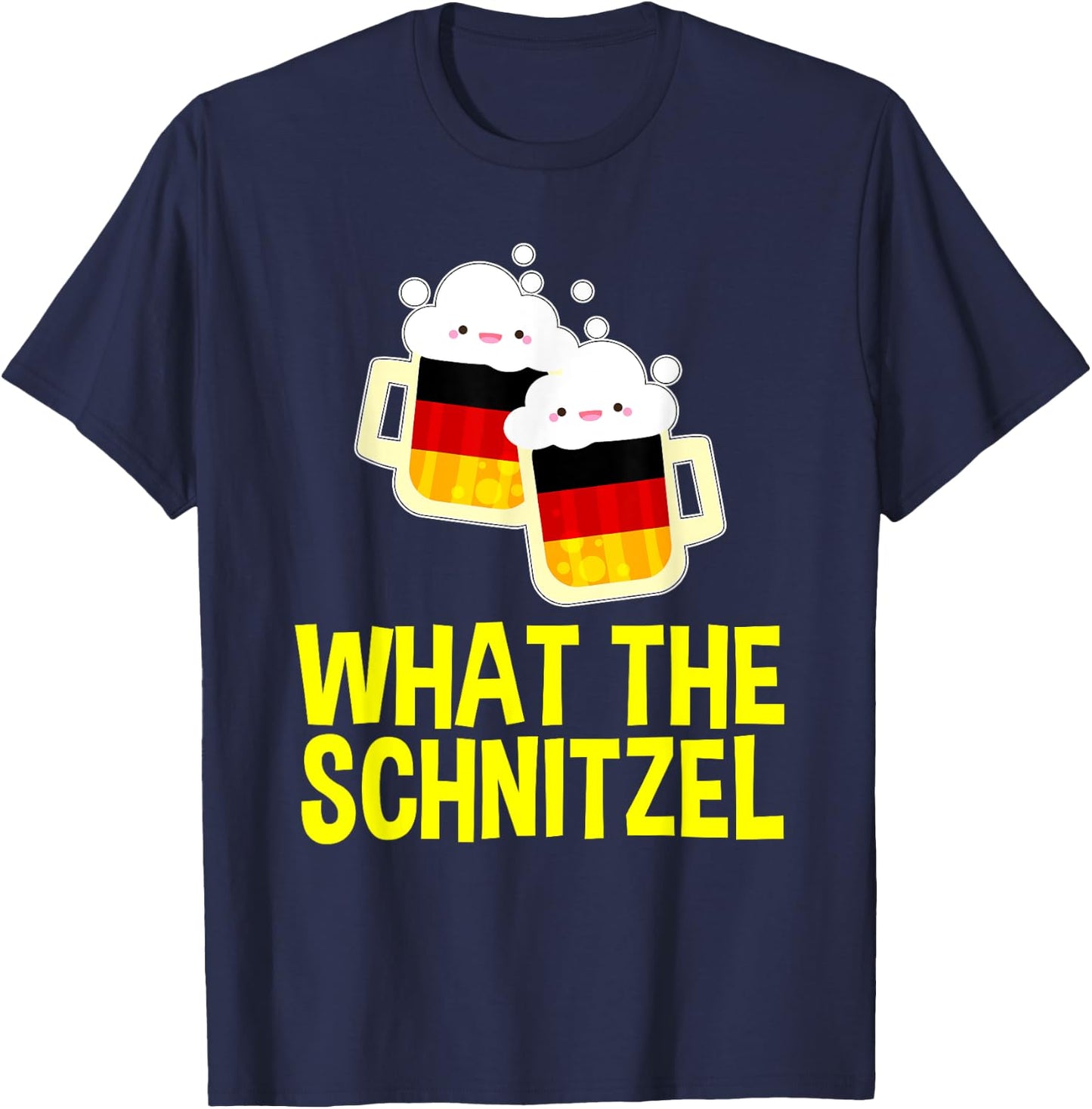 Best Oktoberfest Outfit What the Schnitzel German Beer Gifts T-Shirt - T-Shirt | Navy