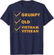 Funny Veteran Shirt Grumpy Old Vietnam Veteran Gifts T-Shirt - T-Shirt | Navy