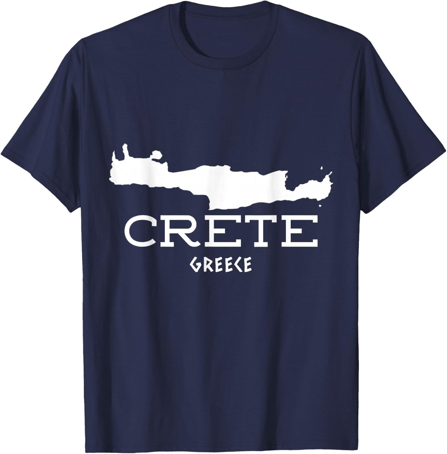 Island Of Crete Greece Cretan Souvenir Hellas Vacation T-Shirt - T-Shirt | Navy