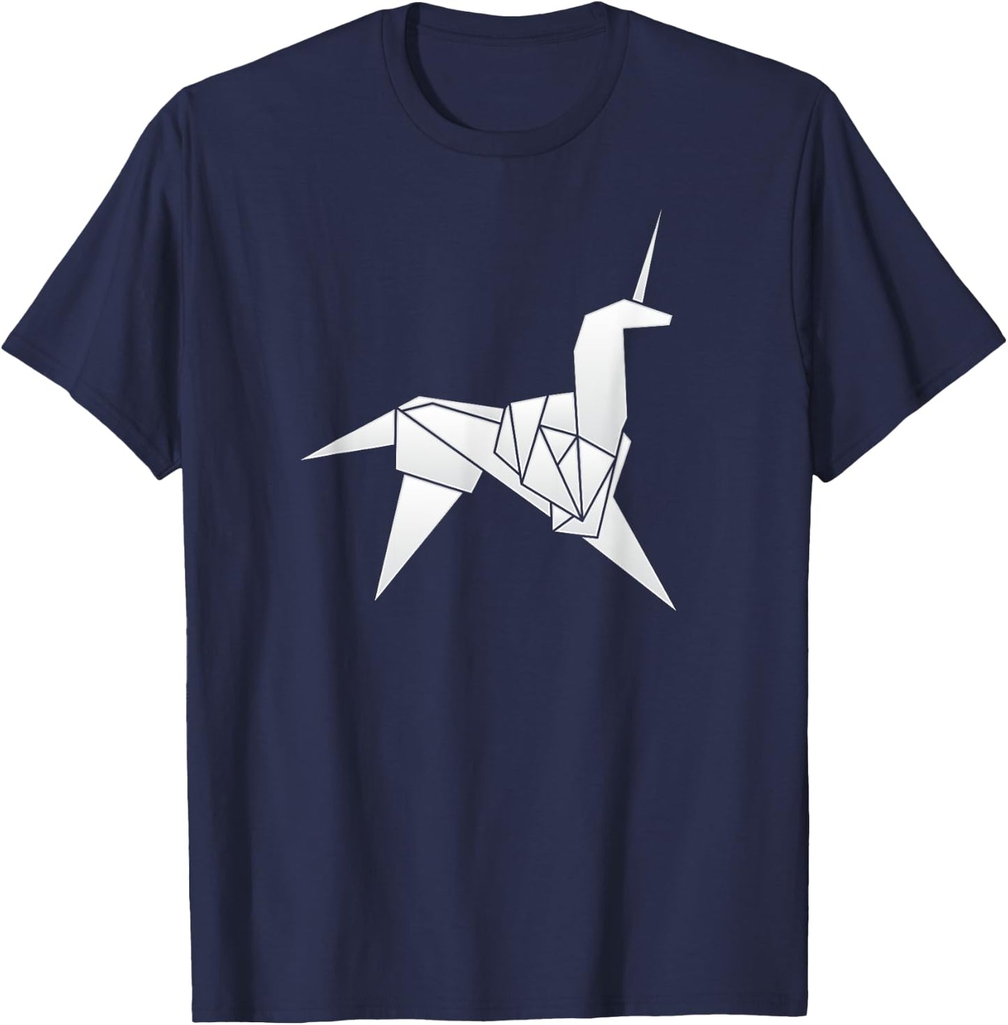 Origami Unicorn T-Shirt - T-Shirt | Navy