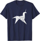 Origami Unicorn T-Shirt - T-Shirt | Navy