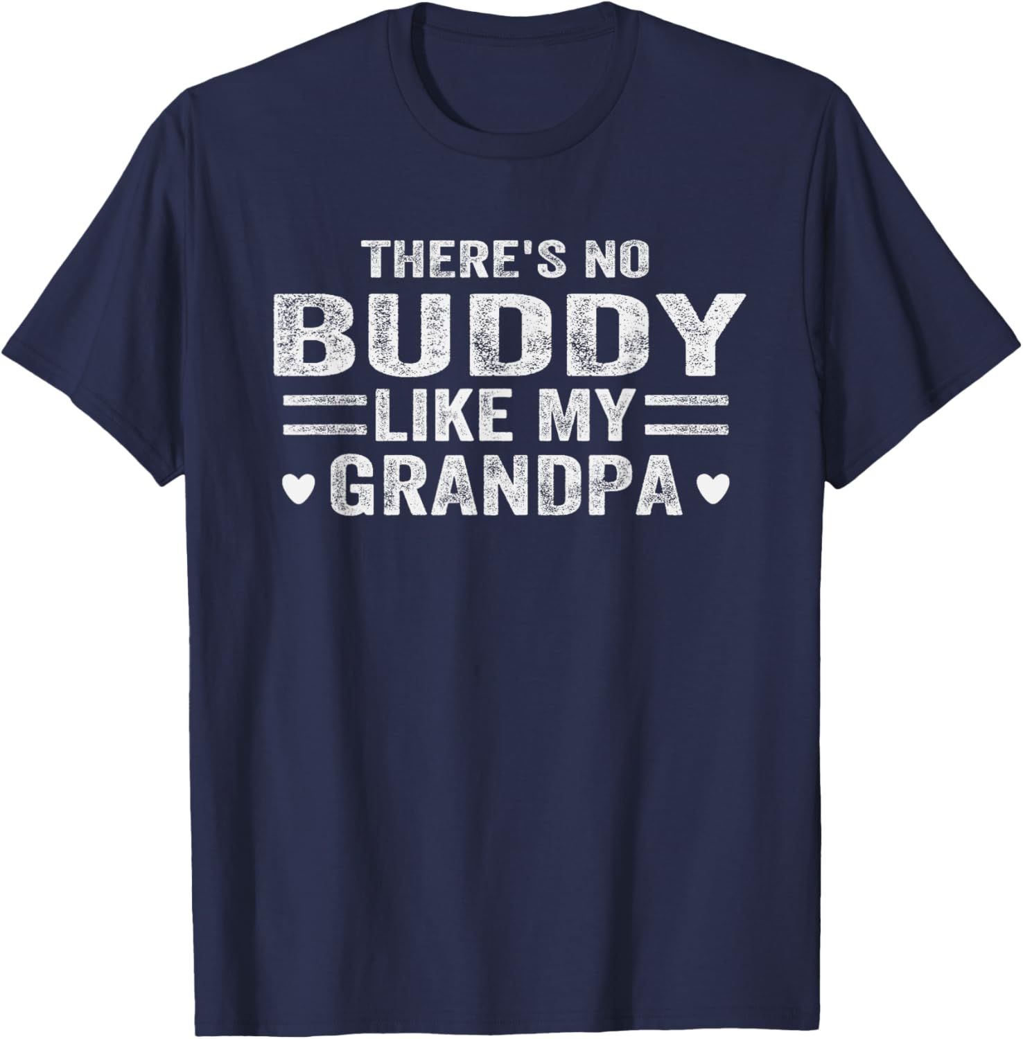 There's No Buddy Like My Grandpa Matching Grandson Outfit T-Shirt - T-Shirt | Navy
