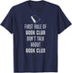First rule of book club, don't talk about book club T-Shirt - T-Shirt | Navy
