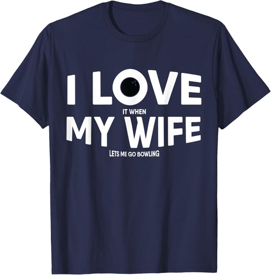 Funny Bowling Quote for Bowlers T-Shirt - T-Shirt | Navy