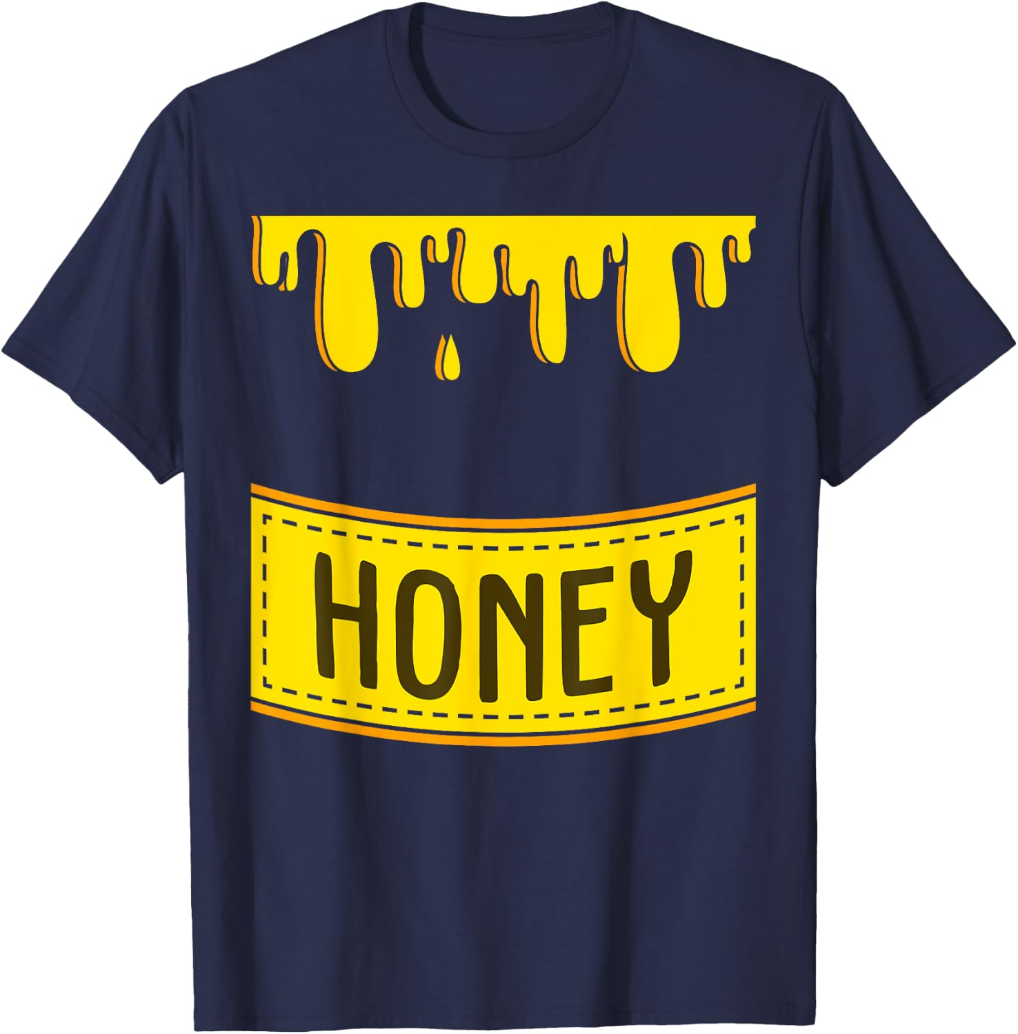 Cute Sweet Honeypot | Funny Lazy DIY Halloween Costume gift T-Shirt - T-Shirt | Navy