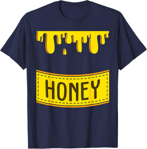 Cute Sweet Honeypot | Funny Lazy DIY Halloween Costume gift T-Shirt - T-Shirt | Navy