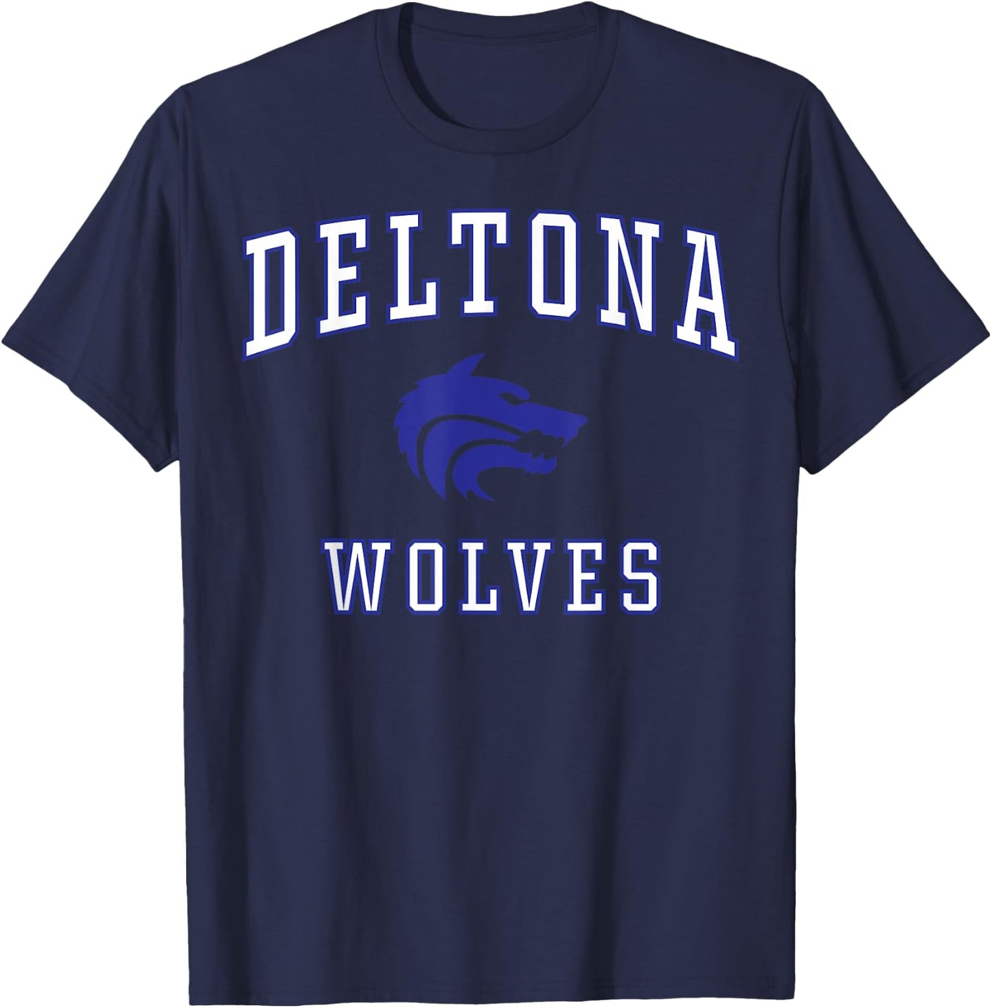 Deltona High School Wolves C1 T-Shirt - T-Shirt | Navy
