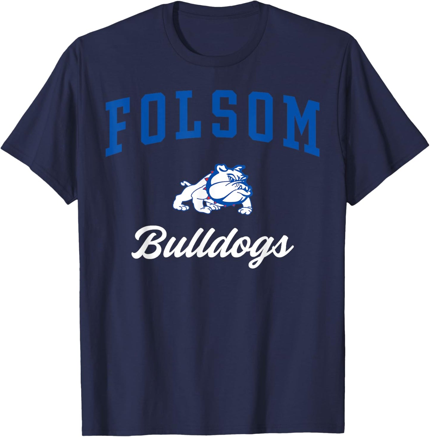 Folsom High School Bulldogs C3 T-Shirt - T-Shirt | Navy