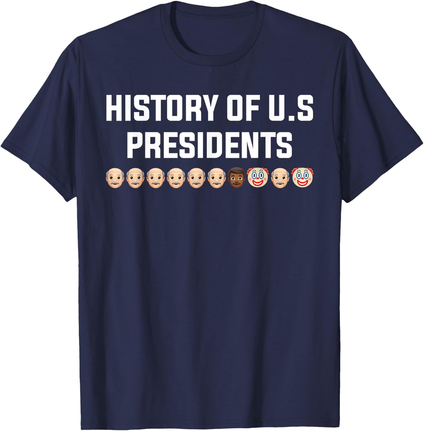 History Of U.s Presidents T-Shirt - T-Shirt | Navy