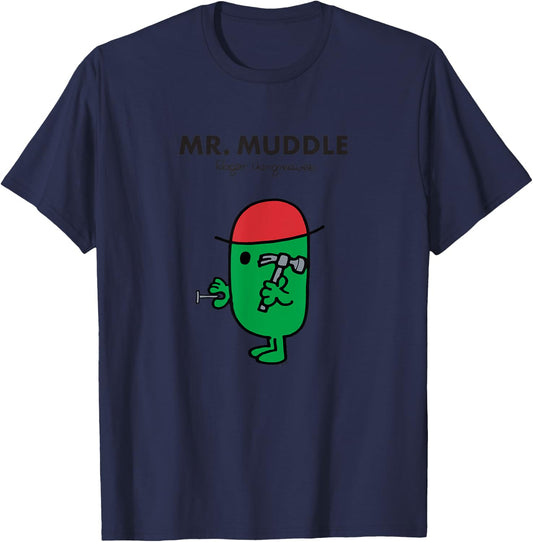 Mr. Men Mr. Muddle T-Shirt - T-Shirt | Navy