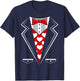 Valentine's Day Tux Funny Tuxedo Costume v1 T-Shirt - T-Shirt | Navy