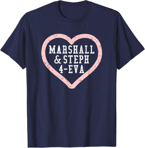 Marshall & Steph 4-Eva T-Shirt - T-Shirt | Navy