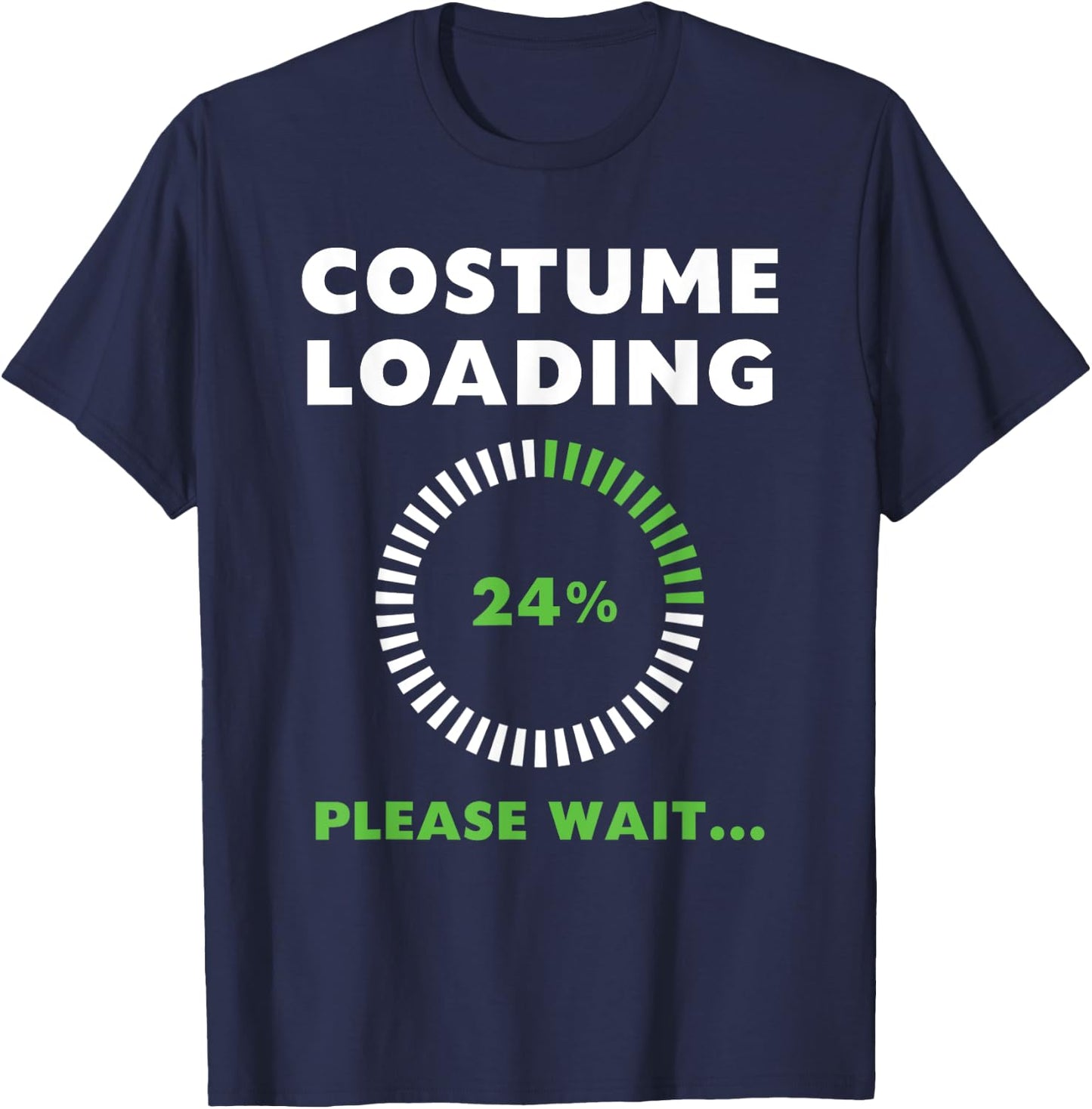 Costume Loading Please Wait Tech Cell Phone Spinning Circle T-Shirt - T-Shirt | Navy