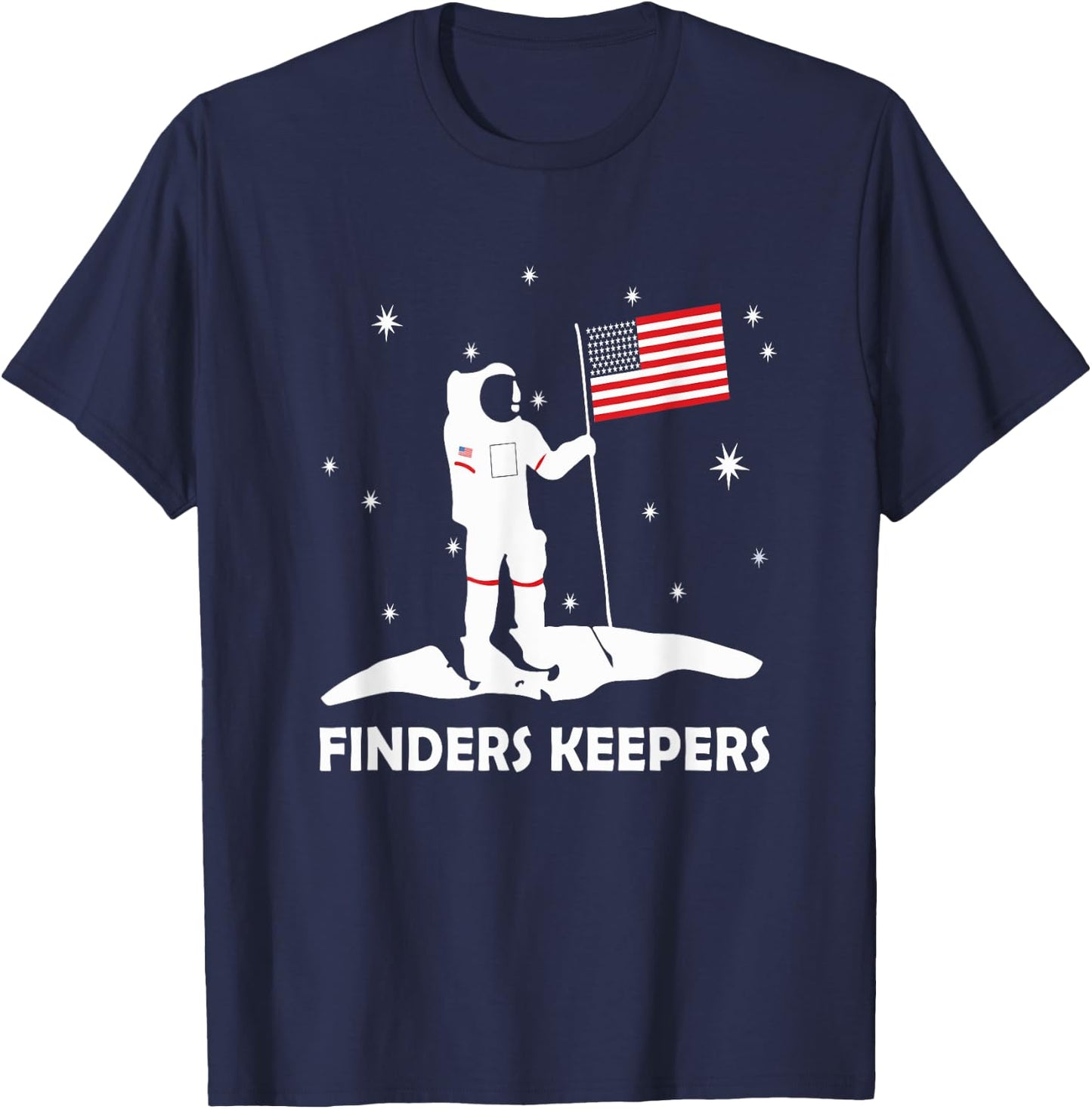 Finders Keepers Man Walking on Moon T-Shirt - T-Shirt | Navy
