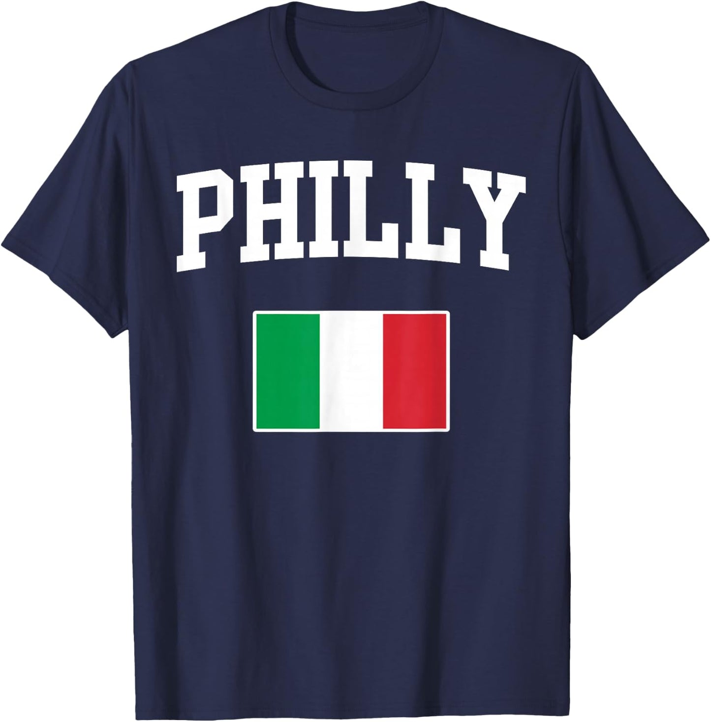 Philadelphia Philly Italian Flag Italy Italia Italiano T-Shirt - T-Shirt | Navy