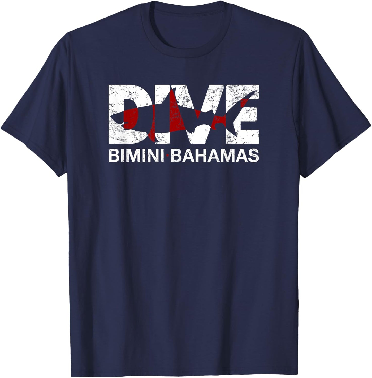 DIVE Bimini Bahamas SCUBA Diving T-Shirt - T-Shirt | Navy