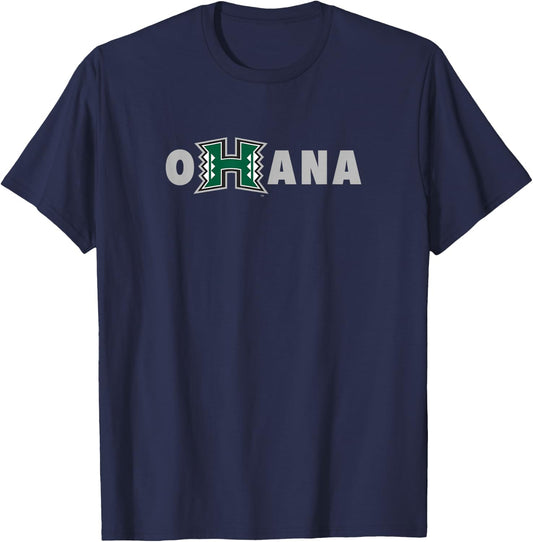 University of Hawaii Rainbow Warriors Ohana T-Shirt - T-Shirt | Navy