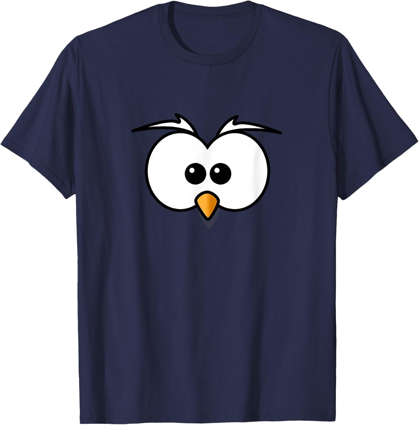 Angry Sneaky Bird Eyes T-Shirt - T-Shirt | Navy