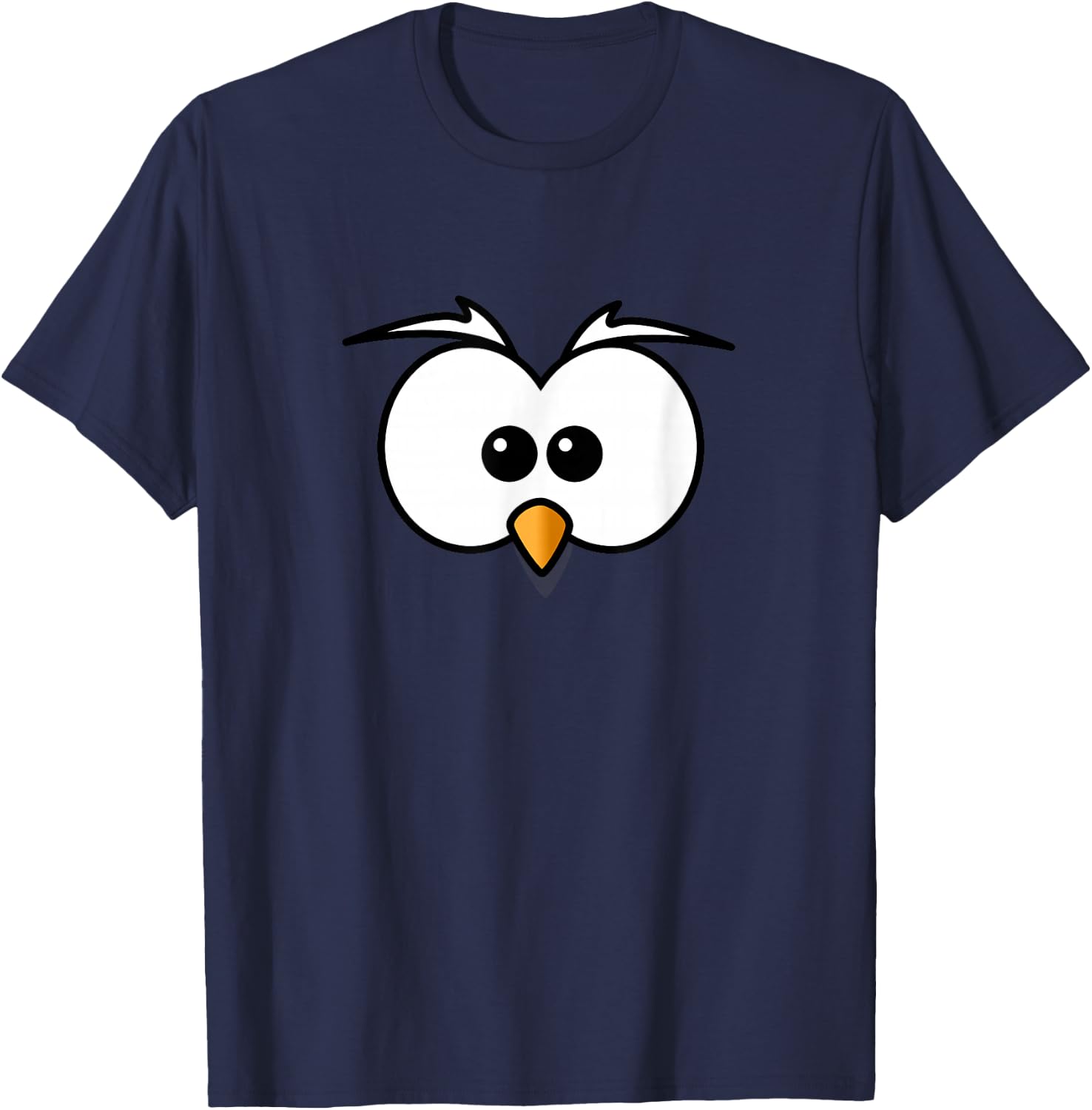Angry Sneaky Bird Eyes T-Shirt - T-Shirt | Navy