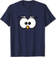 Angry Sneaky Bird Eyes T-Shirt - T-Shirt | Navy