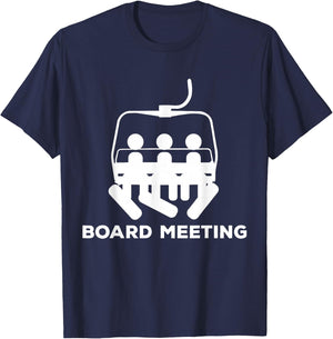 Snowboard Meeting Gift - Snowboarding Holiday Skiing T-Shirt - T-Shirt | Navy