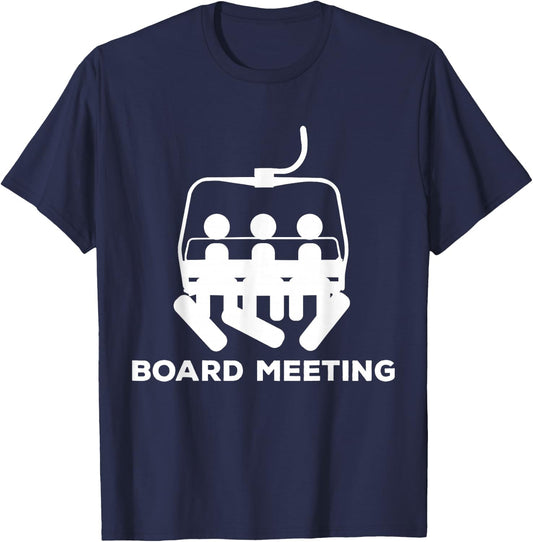 Snowboard Meeting Gift - Snowboarding Holiday Skiing T-Shirt - T-Shirt | Navy