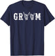 Wedding Groom Halloween Costume, Rock Skeleton Hand T-Shirt - T-Shirt | Navy