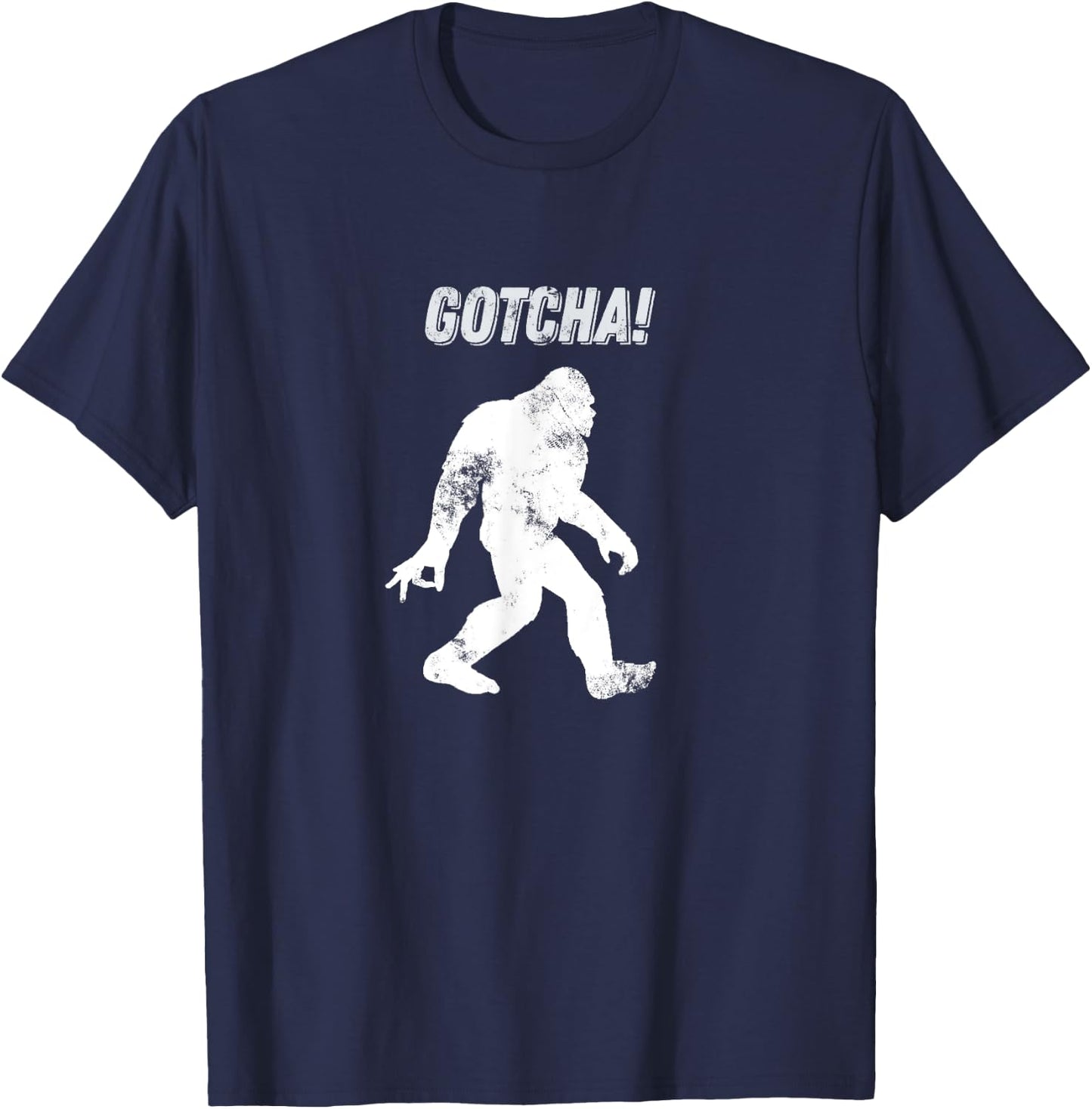 Bigfoot Circle Game Gotcha Meme ok hand T Shirt T-Shirt - T-Shirt | Navy