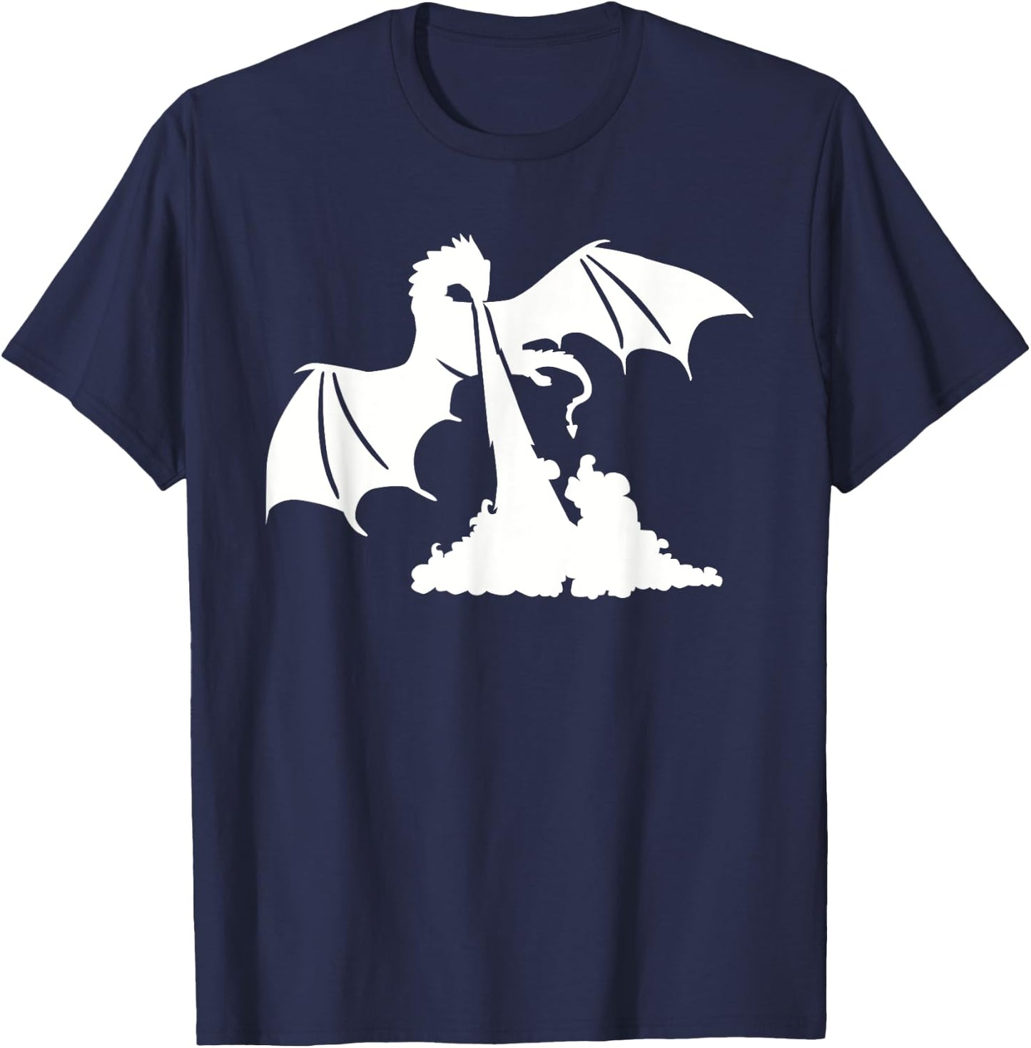 Dragon breath fire T-Shirt - T-Shirt | Navy