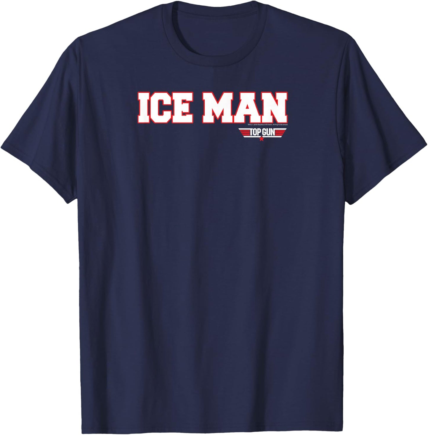 Top Gun Ice Man Name and Graphic Action Movie T-Shirt - T-Shirt | Navy