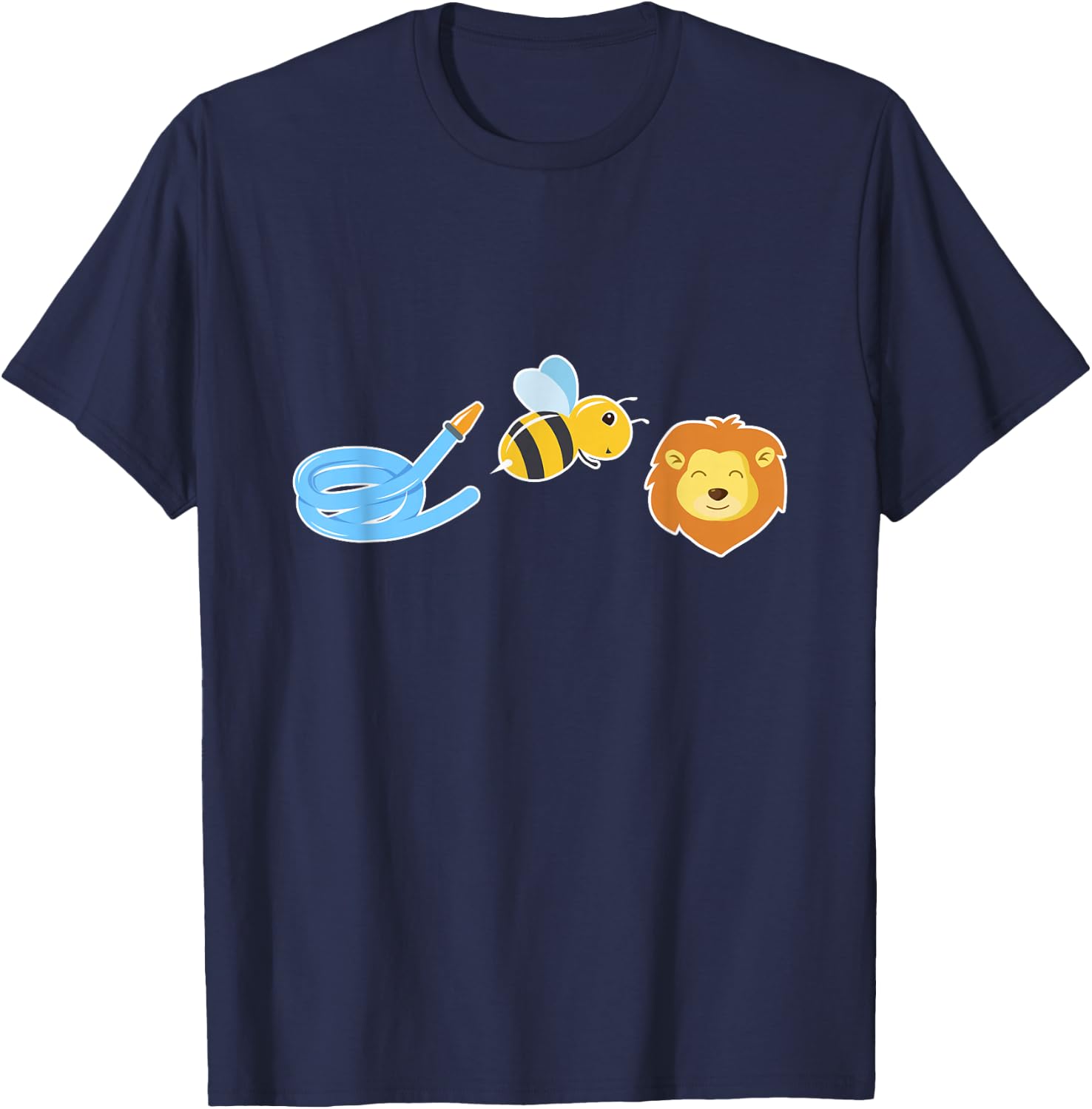 Hose Bee Lion , Funny , Animal Shirt T-Shirt - T-Shirt | Navy
