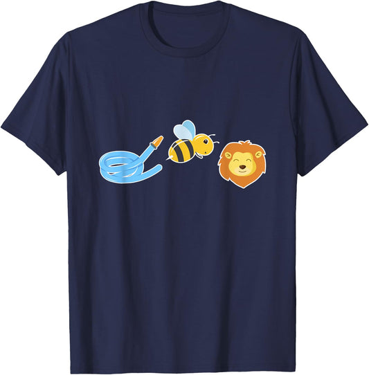 Hose Bee Lion , Funny , Animal Shirt T-Shirt - T-Shirt | Navy