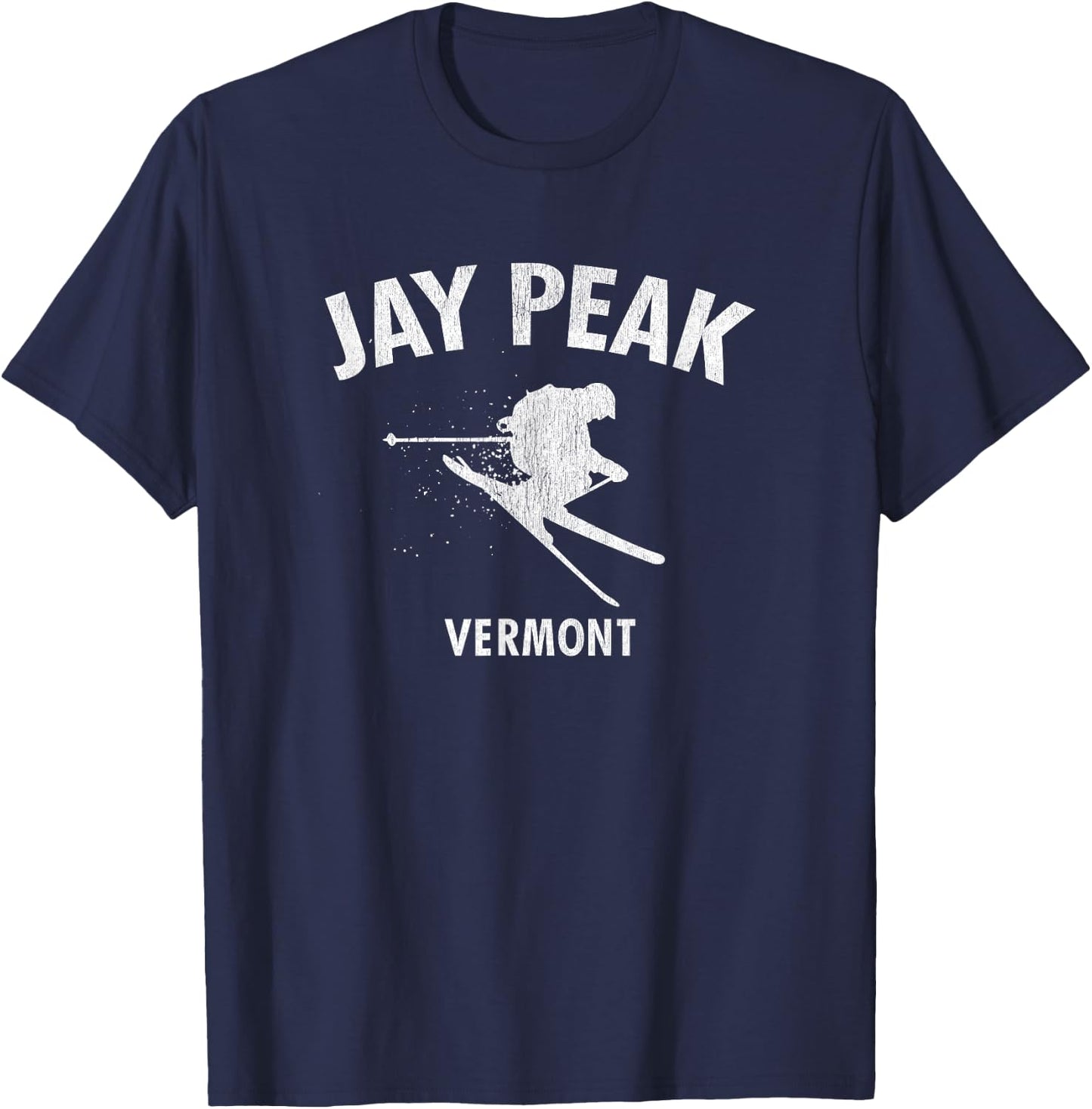 Jay Peak Skiing Vermont Ski T-Shirt - T-Shirt | Navy
