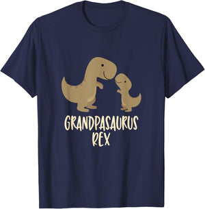 Grandpasaurus Rex Grandpa Saurus Dinosaur T-Shirt - T-Shirt | Navy