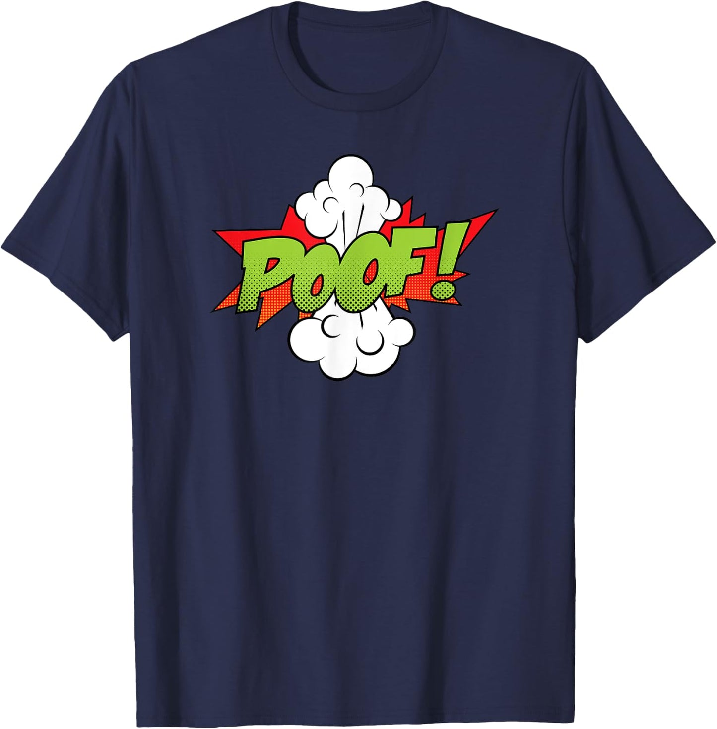 Poof Comic | Cool Retro Comic Book Shirt Men Women T-Shirt - T-Shirt | Navy