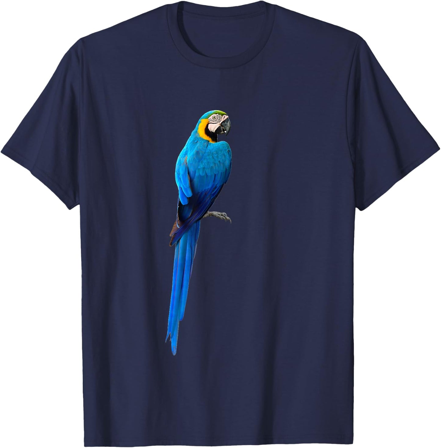 Blue Macaw Parrot Life T-Shirt - T-Shirt | Navy