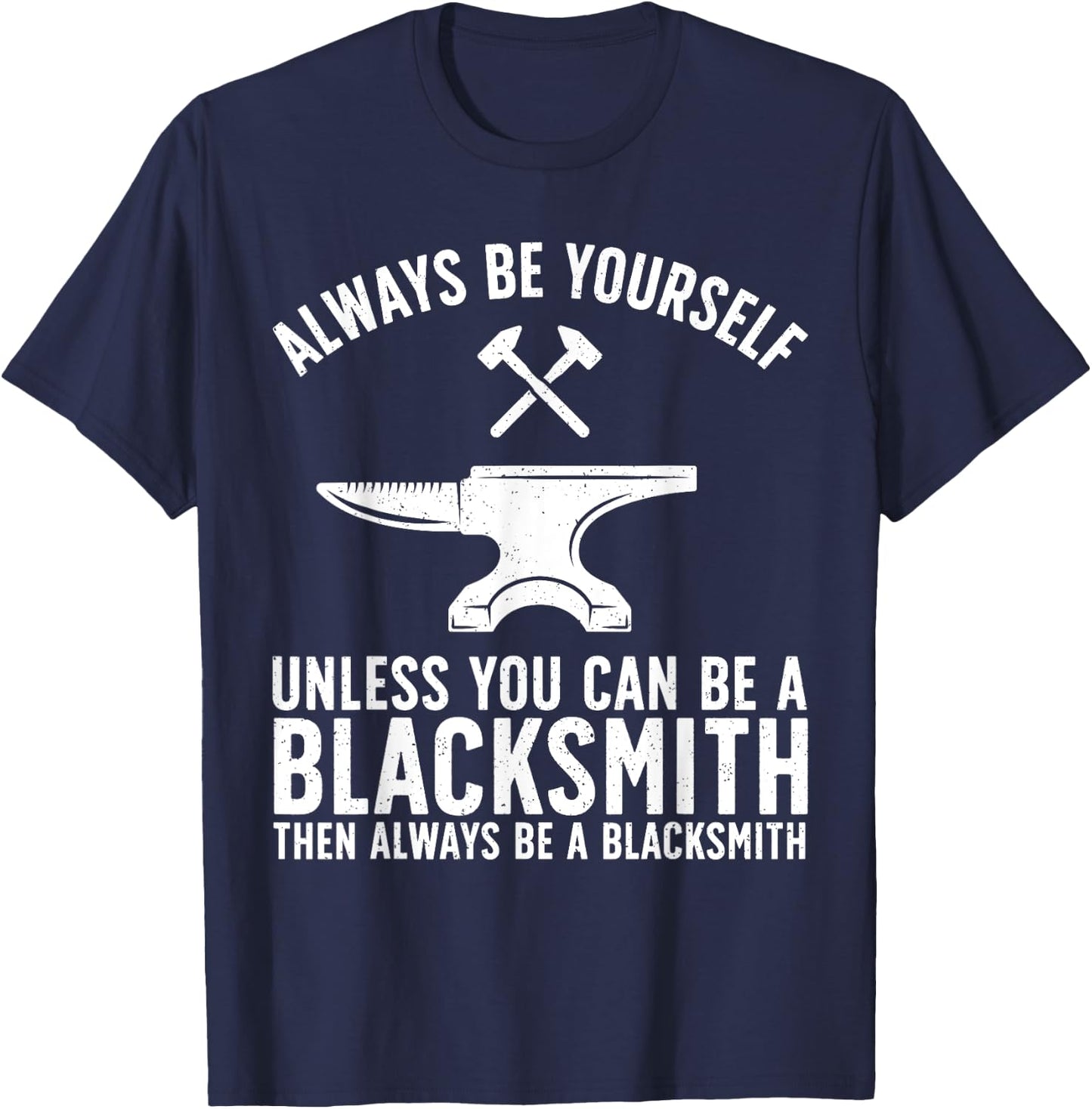 Cool Blacksmith Art Blacksmithing Forging Blacksmith T-Shirt - T-Shirt | Navy